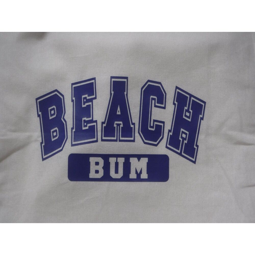 Reusable Ivory Cotton Tote Bag Beach - Picture 2 of 2